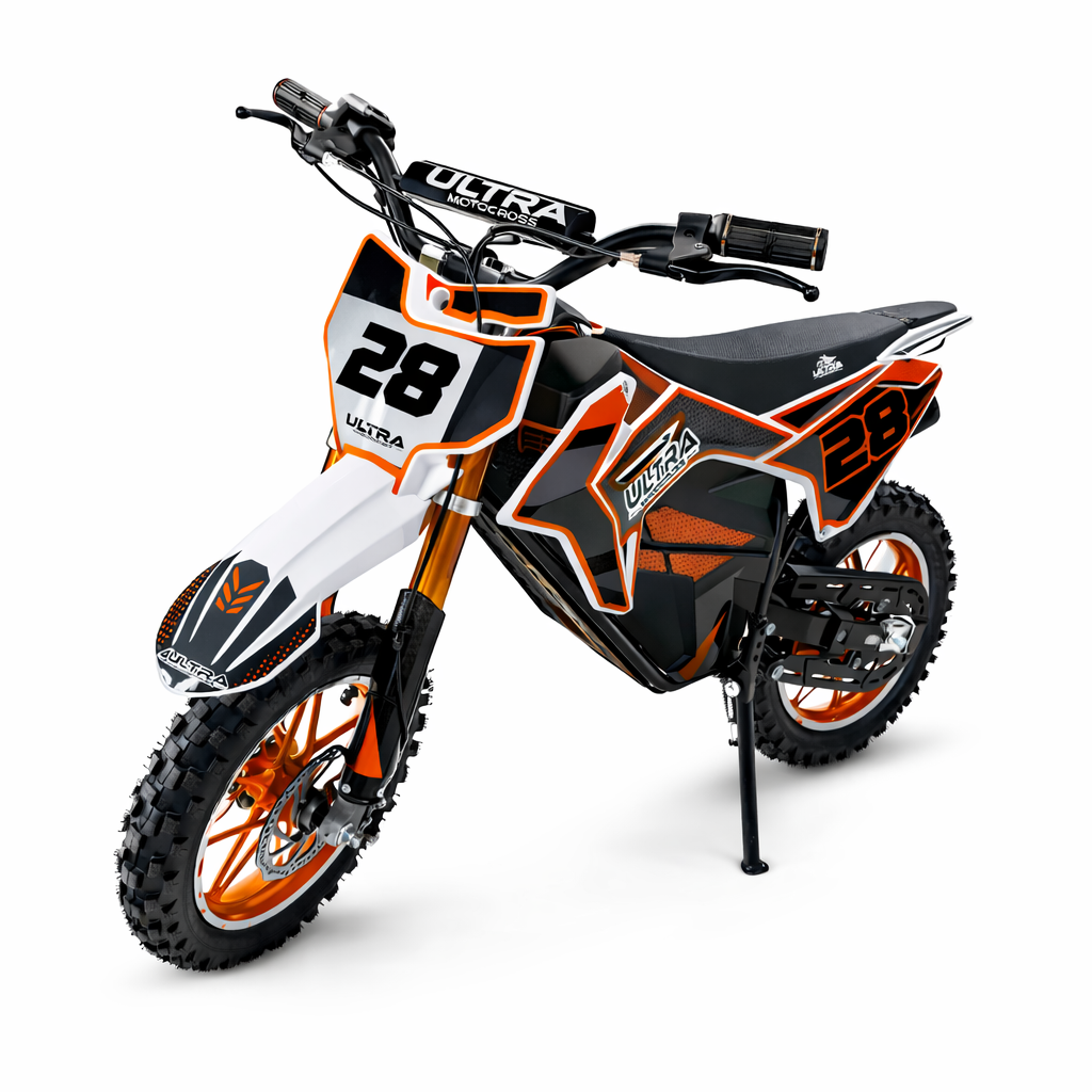 Elektrische Crosser 1000W - 36V Kinder Crossmotor Oranje