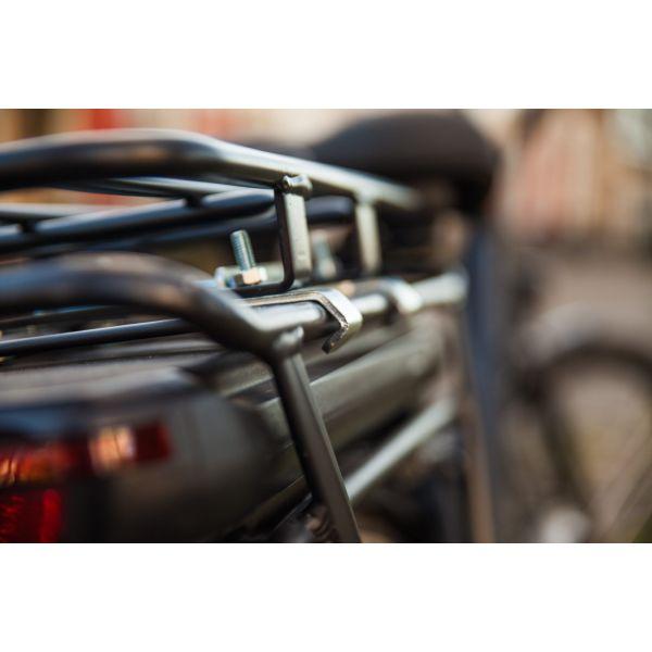 Universele Opzetdrager Steco voor E-bike Bagagedrager-Kinderzitje  – Mat Zwart