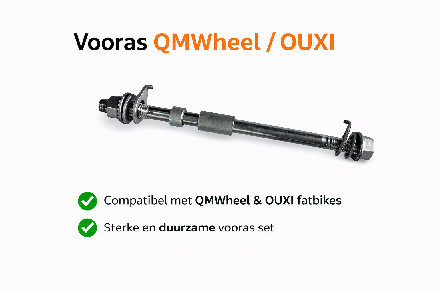 VoorAS Voorwiel 20 inch – Geschikt voor Ouxi V8, Ouxi H9 & QmWheel V20 Fatbike