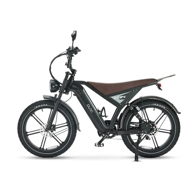 OUXI GT-24 Zwart – 24 Inch Fatbike voor Lange Personen
