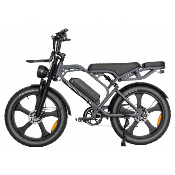 V20 Pro Max Fatbike 2027 – 24 Inch – Extra Hoog –  Vering – Comfort voor Lange Mensen Donker grijs