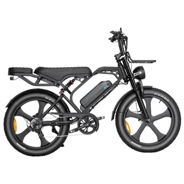 V20 Pro Max Fatbike 2027 – 24 Inch – Extra Hoog – Vering – Comfort voor Lange Mensen Zwart